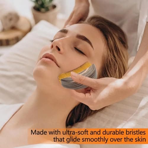 Lymphatic Contour Face Brush, Double Chin Reducer for Jawline Sculpting - Thumbnail 6