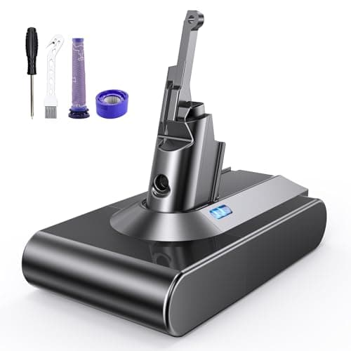 Guckax Upgraded 8000mAh V8 Battery Replacement, 21.6V V8 Animal Battery Replacement, Compatible with V8 Absolute V8 Motorhead V8 Fluffy SV10 Carbon Fiber Vacuum Cleaner - Image 1