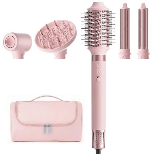 5 in 1 High-Speed Hot Air Styler - Professional Frizz-Free Hair Dryer Brush, Fast Drying Hair Dryer with Diffuser, No Heat Damage Air Styler Wrap - Curl, Volumize