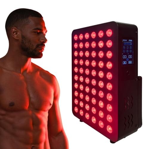 SUBRUN Red Light Therapy for Body and Face, Red Light Therapy Panel Dual Chip LED with 660nm 850nm Near-Infrared, High Power Full Body for Muscle Recovery, Joint Pain Relief, Skin Rejuvenation at Home - Image 1