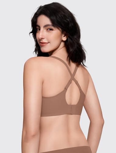 LetsJoli Wireless Jelly Bras for Women No Underwire Seamless Push Up Comfortable Tshirt Bralettes Everyday Bra(CWCoffee,XL) - Thumbnail 3