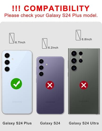 Aitipy Compatible with MagSafe Case for Samsung Galaxy S24 Plus, Cute Black Cheetah Aesthetic Pattern Magnetic Design Phone Case, Soft TPU Protective Phone Cover for Women Girls-Leopard Print - Thumbnail 2