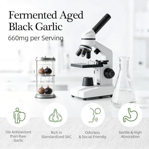 Aged Black Garlic Extract & Citrus Bergamot, 1160mg Cholesterol Support - Thumbnail 3