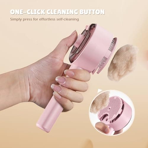 Cat Steam Brush,Cat Brushes for Indoor Cats, 4 In 1Spritz Spray Defur Comb, Cloud Care Shedding Control, Pet Grooming Brush for Long Short Hair Cats Dogs, Massage Clean Design Pet Steam Brushes - Thumbnail 5