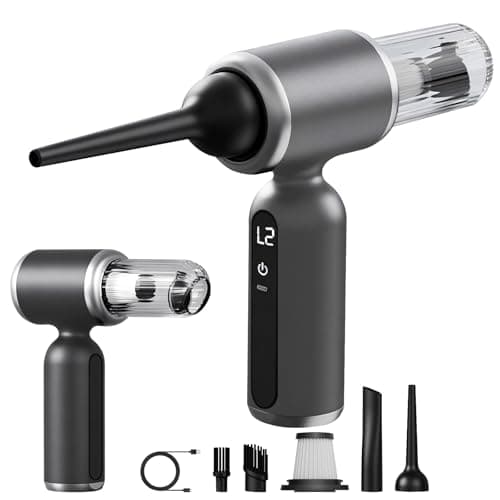 PEGOVO 2 in 1 Handheld Car Vacuum Portable Cordless, 2 Speed Handheld Vacuum 20000PA High Power Air Blower & Pump & Air Duster, Mini Hand Held Vacuum Rechargeable for Home, Car, Office, Pet Hair - Image 1