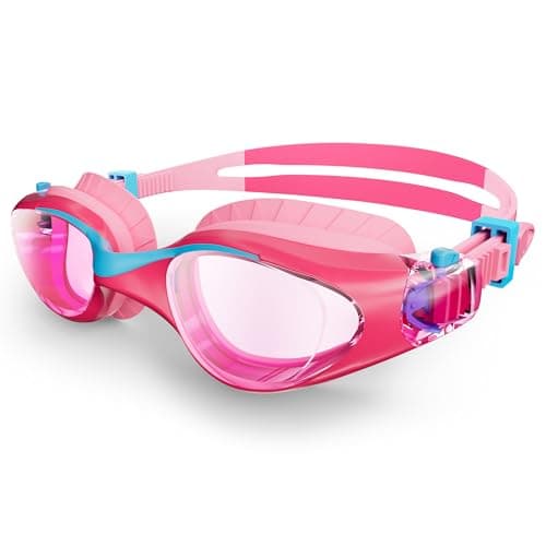 HIGAHY Swim Goggles for Kids 6-14, Anti-Fog UV Protection Clear Swimming Goggles, Leakproof Pool Swim Goggles for Boys Girls - Image 1