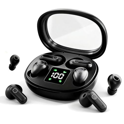 Xmenha Mini Invisible Small Earbuds Set Sleep Ear Buds Wireless Bluetooth for Small Ears Canals Side Sleepers Tiny Micro Low Profile Smallest Hidden Discreet Earbuds 2 Pack Headphones for Work - Image 1