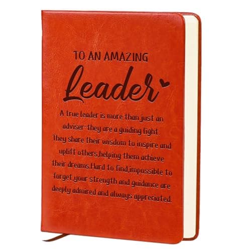 QDWXDEL 2026 Planner Gifts for Boss Female,A5 Hardcover Leather Journal for Women,Journal Notebook for Work,Leadership Gifts (AMAZING Leader) - Image 1