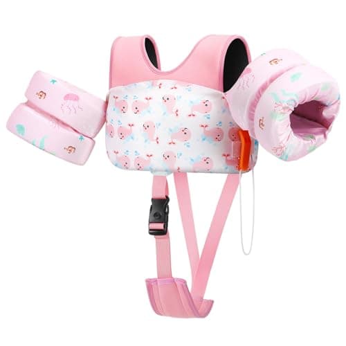 HeySplash Toddler Swim Vest, Toddler Floaties Fit 13-30 Lbs, Puddle Kids Jumper with Adjustable Strap, Pool Float Jacket Arm Floaties Baby Floatie Water Wing, Pool Sea Swimming Aid - Image 1