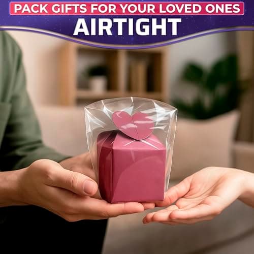 200 Pcs Heat Shrink Wrap Bags – 4x6 In Easter Сellophane Bags Compatible with Hair Dryer at Medium Temperature – Suitable for Packaging Small Items, Protects from Dust, Moisture, and Scratches - Thumbnail 6