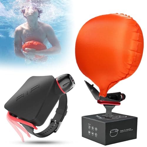 TIEJIANDAN Reusable Anti-Drowning Bracelet with Gas Cylinder*2 & Compass,Water Sports Essential Portable Life Buoy Inflates in a Second to Bring People to Surface,Wearable Lifesaving Wristband AD001 - Image 1