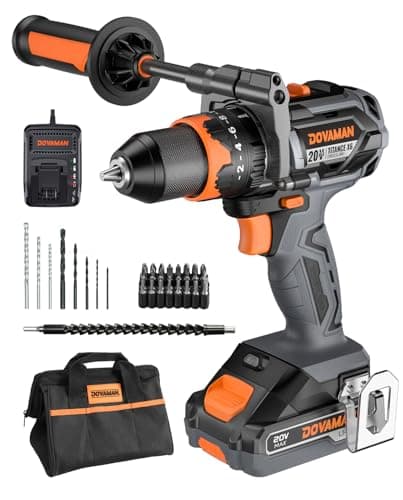 TITANCE X6 20V Brushless Drill Driver Kit, 1/2'' Cordless impact Drill, 575 IN-LBS, 36000 BPM, 3-IN-1 Mode, 2-Speed, Metal Chuck, 2.0Ah Battery, Driver Kit for DIY Project & Home Use - Image 1