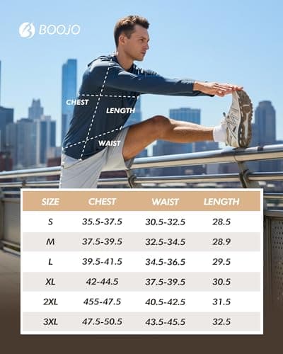 UPF 50+ Fishing Shirts for Men - Long Sleeve UV Sun Protection Hoodie Lightweight Rash Guard for Hiking Running Athletic - Thumbnail 5