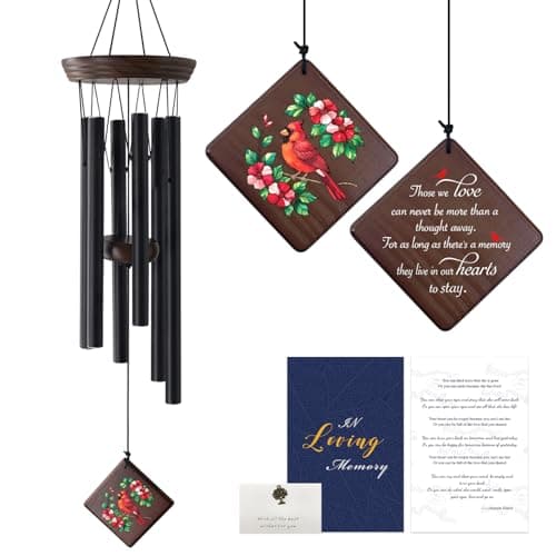 ASTARIN Wind Chimes for Outside,Memorial Wind Chimes Sympathy Wind Chimes for Loss of Loved One Cardinal Memorial Wind Chime Bereavement Condolence Gifts for Loss of Mother Father Husband - Image 1