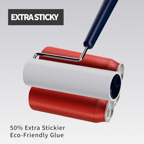 JoviQ Lint Roller for Pet Hair Extra Sticky, 6.3'' Lint Remover with 240 Sheets, Large Surface Sticky Rollers for Clothes Furniture Dog Cat Hair (1 Roller + 240 Sheets) - Thumbnail 6