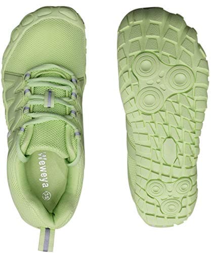 Weweya Minimalist Running Shoes for Women Barefoot Shoes Female Ladies Breathable Lightweight Climbing Wide Toe Box Sneakers Green US Size 6 6.5 - Thumbnail 5