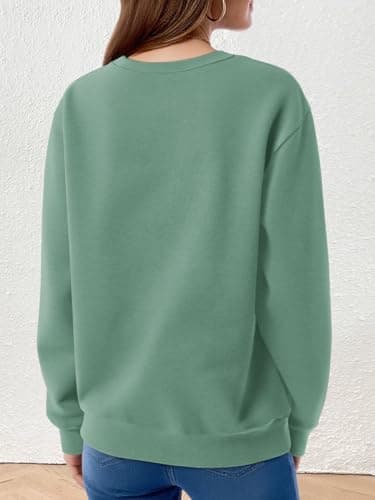 STOLKISS Women’s Oversized Cute Fleece Lined Pullover Long Elastic Sleeve Sweatshirt Comfy Fashion Pullover Thicken Tops 2025 - Thumbnail 3