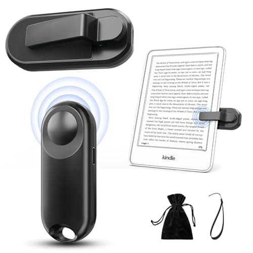 Oresoc RF Remote Control Page Turner for Kindle Paperwhite,Kindle Accessories Remote Photo and Video for E-Book iPhone iPad Android Tablets Reading Novels Comics Remote Control Extenders(Black) - Image 1