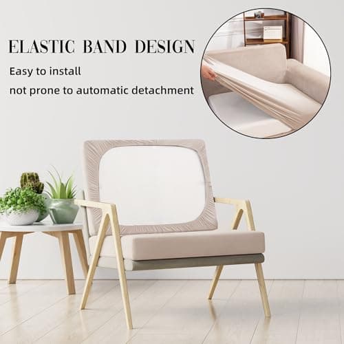 SUKAIKEQA Outdoor Cushion Covers Set,8PCS Waterproof Patio Furniture Couch Seat Slipcovers, Replacement for Sofa Sectional Chair(Cover，Only) - Thumbnail 5