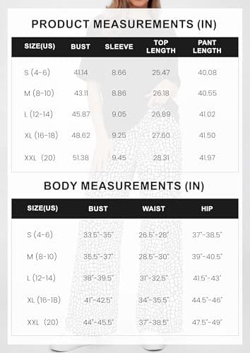 PRETTYGARDEN Women's 2 Piece Lounge Sets Summer Casual Short Sleeve Tops Leopard Flowy Pants Pajamas Vacation Travel Outfits (Black Stone Flower,S) - Thumbnail 6