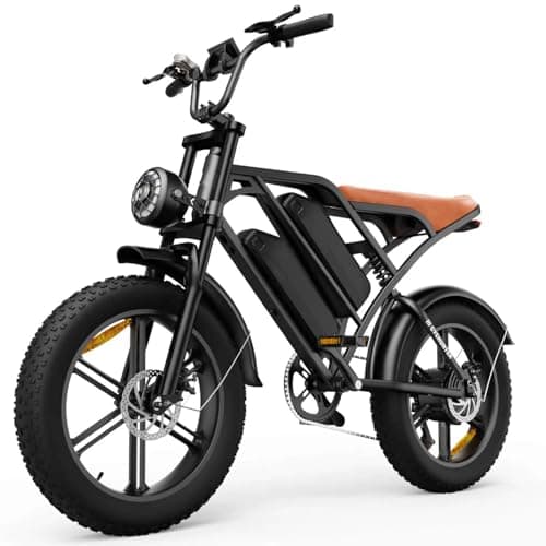 Flydone Electric Bike for Adults,1000W Peak Motor Ebike,Max 28MPH 105Miles PAS Range Electric Bicycle,48V 18AH Integrated Battery Commuting 20" Step Thru Fat Tire Ebikes for Adults - Image 1