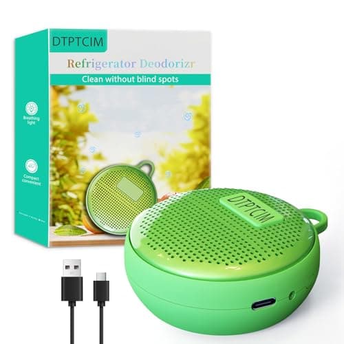 Refrigerator Deodorizer Odor Eliminator, Last for 10 Yeas Fridge Deodorizer Compact Fridge Freshener Deodorizer More Effective Than Baking Soda Bamboo Air Purifying Bags, Green - Image 1