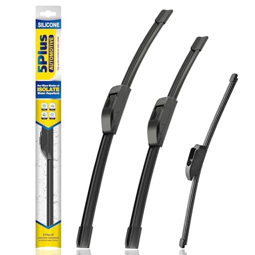 5 PLUS® Silicone Windshield Wipers Replacement for 2017 2018 2019 2020 2021 2022 Kia Niro Wiper Blades(Set of 3),Automotive Replacement Windshield Wiper Blades For My Car-26"/16"/12"
