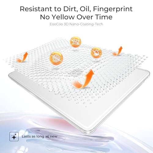 EooCoo for MacBook Air 13 Inch Case, M5/M4/M3/M2 2026-2022 A3240 A3113 A2681, Snug Fit Case with Reinforced Anti-Crack Edges and Corners, True-to-Device Matte Texture, Work, Travel and Daily Carry - Thumbnail 5