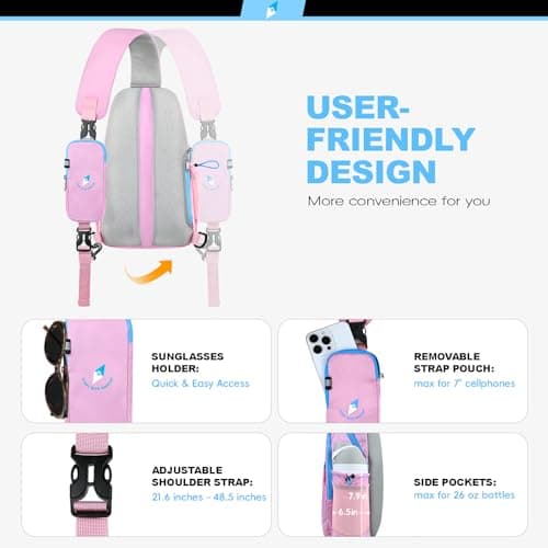 Seektop RFID Anti-Theft Crossbody Bag Sling Backpack for Women & Men, Casual Chest Daypack for Daily Travel - Thumbnail 5