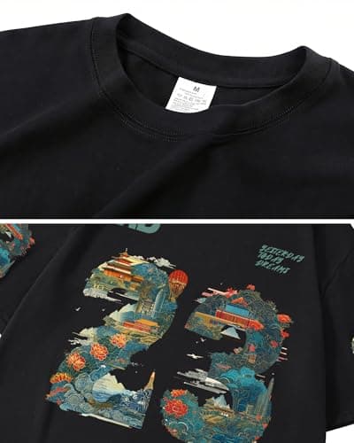 YTD Graphic T-Shirts for Men Women Short Sleeve 23 Print Summer Top Tee - Thumbnail 5