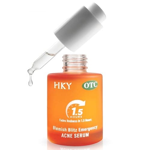 HKY Acne Serum, Salicylic Acid (BHA) + PHA + PAD, Redness Relief in 90 Mins, OTC Formula with Rice Ferment & Centella & Niacinamide, Pore Minimizer & Post-Acne Mark Treatment, Acne-Prone Skin [20ml]