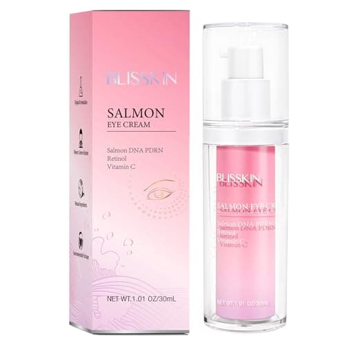 Blisskin Salmon DNA PDRN & Pink Peptide Eye Cream A Soothing Moisturizer Improves Uneven Skin Tone, Formulated With Peptides, Niacinamide, and Vitamin E for Hydrated, Calm Skin, 30ml - Image 1