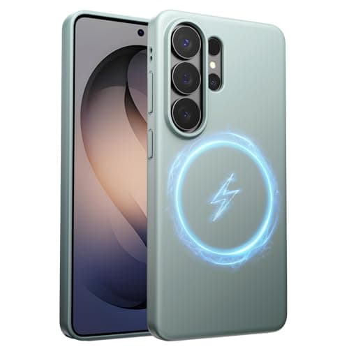 WSKEN Magnetic for Samsung Galaxy S26 Ultra Case - 100% Fit for MagSafe, Skin Friendly Grip Military Grade Shockproof Protective Cover, Slim Thin Phone Case for Galaxy S26 Ultra, Green - Image 1