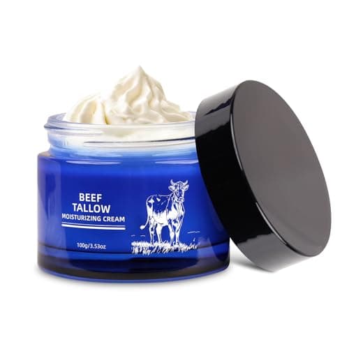 SKSOYT Beef Tallow for Skin, Whipped Organic Grass-Fed Beef Tallow Balm for Face & Body, Tallow Face Moisturizer, For Dry Skin - Image 1