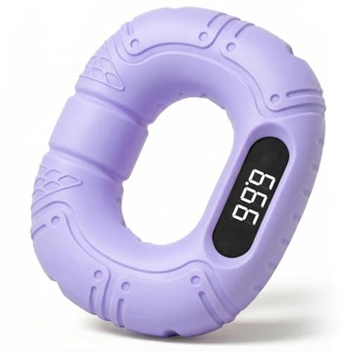 TikTok Scrolling Ring & Bluetooth Page Turner - 20lb Grip Strength Trainer Hand Gripper, Hand Strengthening Devices, Portable Gym & Therapy Accessories,Purple - Image 1