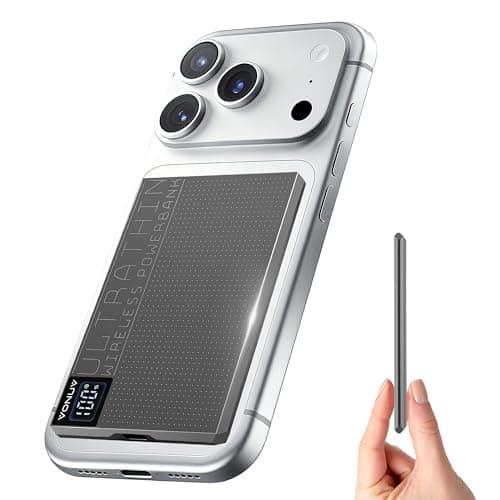 Magnetic Portable Charger 5000mAh with 15W Wireless & 20W PD Fast Charging,Ultra-Slim Travel-Ready Design,LED Display & Premium Metal Shell,Compatible with iPhone 16/15/14/13 Pro/Pro Max/Plus - Image 1