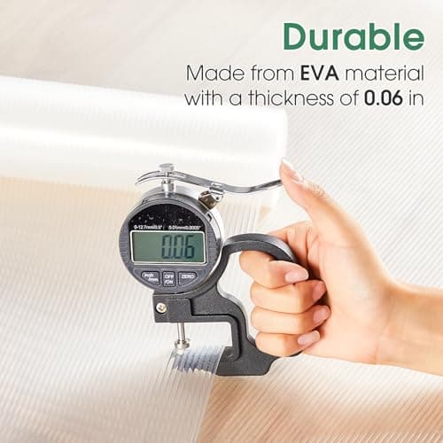 Drawer and Shelf Liner for Kitchen Cabinets, Non Adhesive Non Slip EVA Cabinet Liner Mat, Clear Waterproof Washable Cut to Size Shelf Liner for Pantry, Refrigerator, Desk and Storage, 12" x 120" - Thumbnail 6