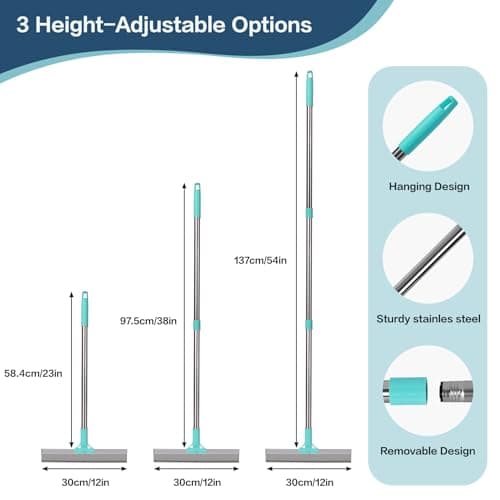 3 in 1 Carpet Rake for Pet Hair Removal, Reusable Pet Hair Remover Broom with 54" Adjustable Long Handle, Dog Cat Carpet Scraper Brush Tool Kit for Cleaning, Dog Fur Broom for Rugs, Mats, Couch - Thumbnail 5