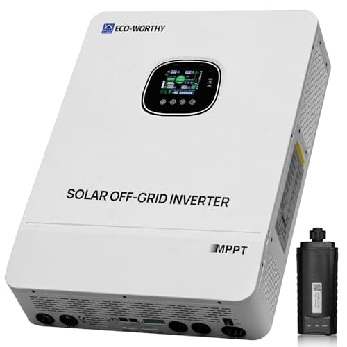 ECO-WORTHY 10000W DC 48V UL1741 Solar Inverter with WiFi,AC Output 120V/240V,Support Parallel,Built-in 2 MPPT Solar Controllers,Max 200A Battery Charging,Parallel Up to 6 Units 48V Inverter Charger - Image 1