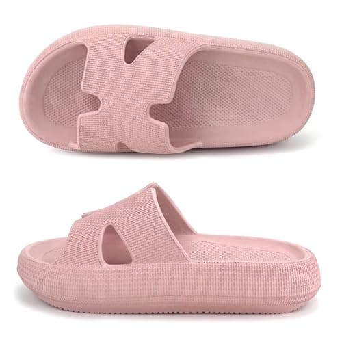 Haifago Cloud Slippers for Womens Soft Foam Recovery Slides, Pillow Cushion Sandals for Women, House Bathroom Dorm Shower Essentials - Image 1