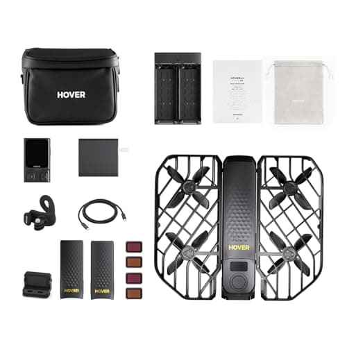 HOVERAir X1 PROMAX 8K Action Flying Camera, Foldable Drone with Camera with 42 KM/H Follow Speed, 10+ Fully Automatic Flight Modes, Fly Anywhere with OmniTerrain, SmoothCapture 2.0(Cycling Combo) - Image 1