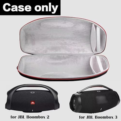 Comecase Hard Travel Case Compatible with JBL Boombox 3/ Boombox 2, Shock-Resistant Carrying Bag with Shoulder Strap & Handle, Water-Resistant, Scratch-Proof Protective Storage Case (Case Only) - Thumbnail 2