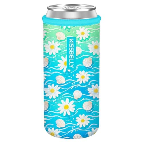 Slim Can Cooler Sleeve, Insulated Neoprene Can Sleeve Cover Reusable Can Drink Sleeve Holder for Beverages Cans Bottles BBQs Decor Party Favors - Image 1
