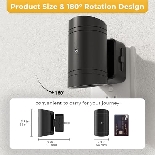 L LOHAS LED Night Light, Dimmable Night Lights Plug into Wall,2 Pack Nightlight for Kids,180° Rotatable, 3000K 0-150LM Dimmable Night Lights with Dusk to Dawn Sensor for Children Room Bathroom - Thumbnail 3