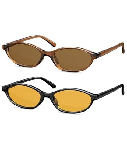 OUKEMAX Retro Cat Eye Sunglasses for Women – UV400 Protection, Lightweight Square Frame Shades for Travel, Driving, and Everyday Style - Image 1