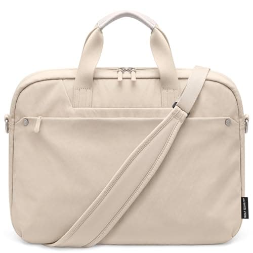 GOLF QUALITY Laptop Tote Bag for Women Casual Tote Bag for Business Teacher Carry On Crossbody Bag,16 In,Apricot - Image 1