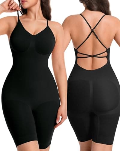 anylost Backless Shapewear for Women with Tummy Control, Low Back Full Body Shapewear, Seamless Sculpting Bodysuit for Daily Wear and Workouts - Image 1