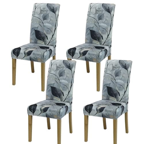 BIETYONE Chair Covers,Dining Room Chair Covers Set of 4,Stretch Kitchen Chair Cover,Washable Dining Chair Cover,Parsons Chair Slipcovers Protective,for Home,Restaurant,Banquet - Image 1