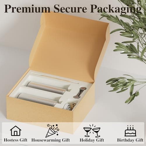 18Oz Soap Dispenser Set with Silver Stainless Steel Pump & Wood Tray - Vertical Stripe Design Refillable for Dish Soap & Hand Soap, Fits Kitchen & Bathroom Countertops - Thumbnail 6