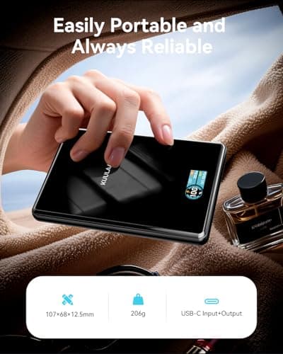 Kuulaa 10000mAh MagSafe Portable Charger 15W Wireless Magnetic Power Bank with 20W USB-C Output Slim Battery Pack Compatible with iPhone 17/16/15/14/13 Pro/Pro Max Series - Thumbnail 6